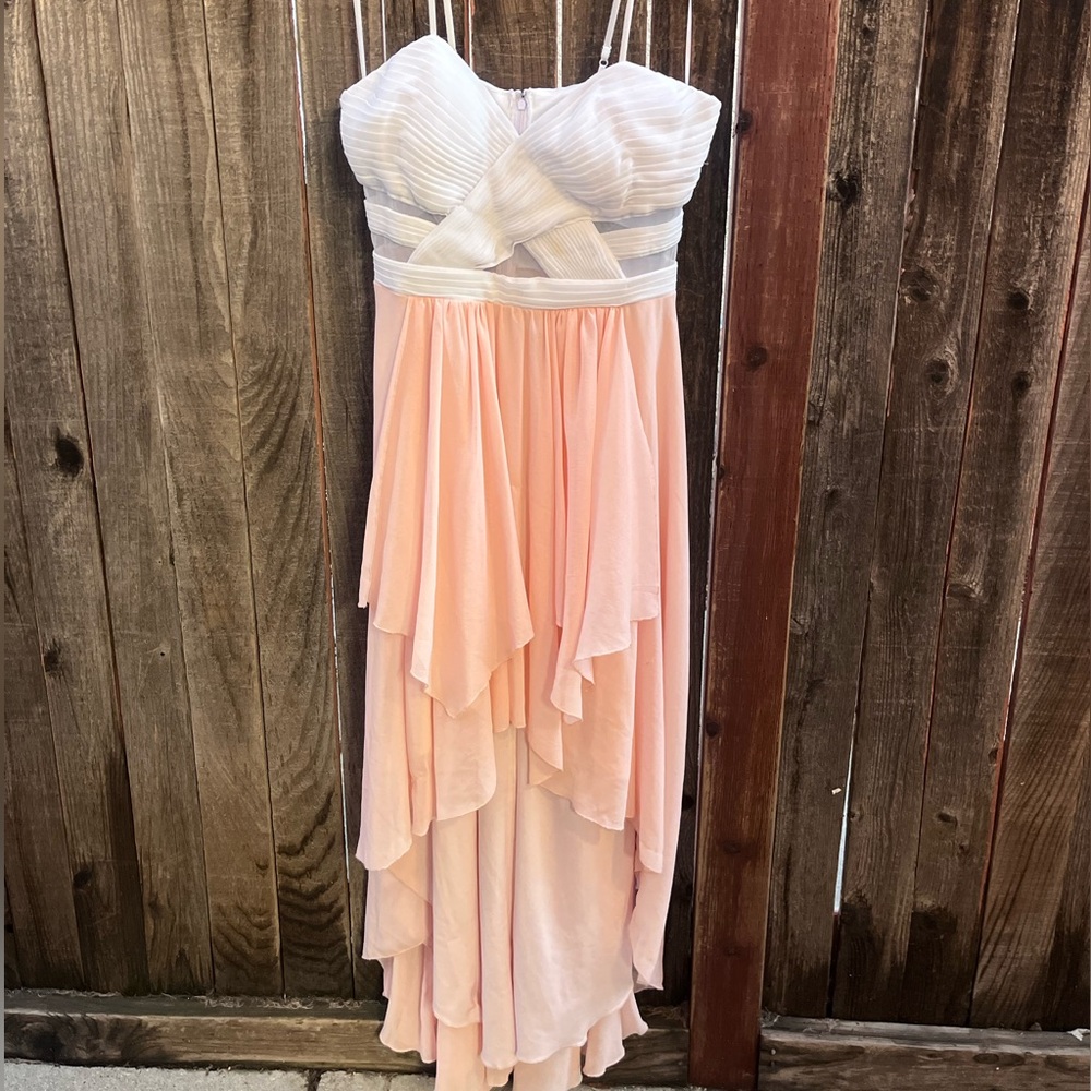 VENUS Pink and White Layered Dress